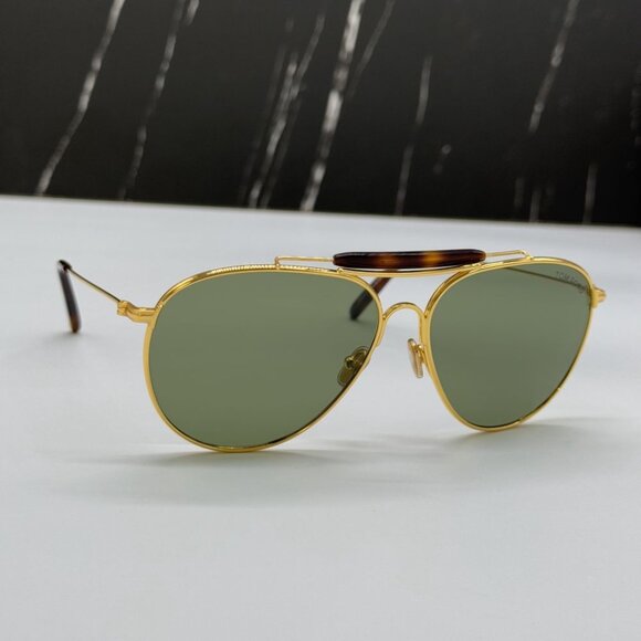 NEW TOM FORD TF995 30N UNISEX GREEN AVIATOR SUNGLASSES TOM FORD RAFAEL-02 - Picture 5 of 9